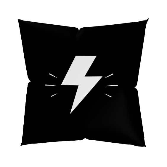 lightning bolt pillow case