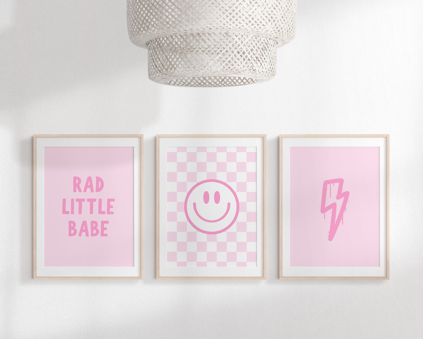 pink rad little babe room