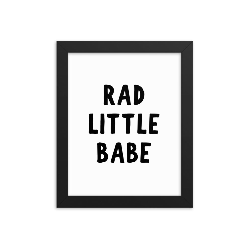 rad little babe poster