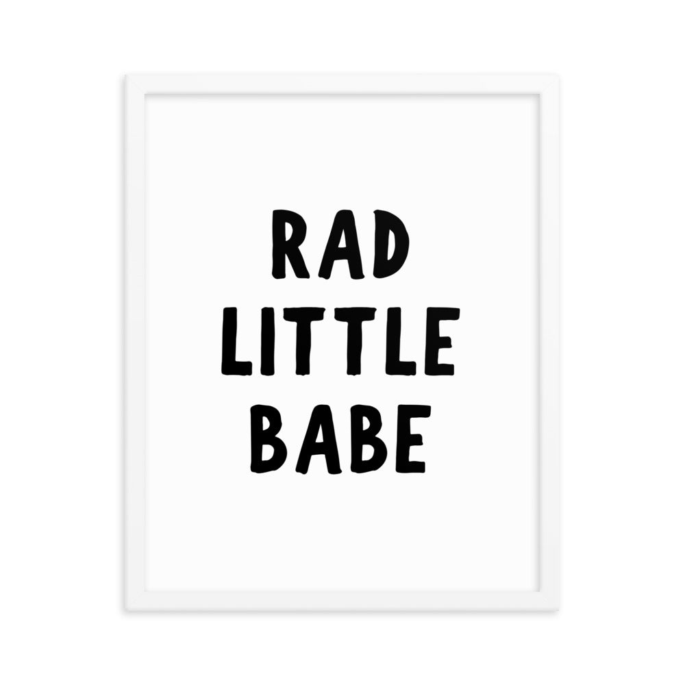 rad little babe poster