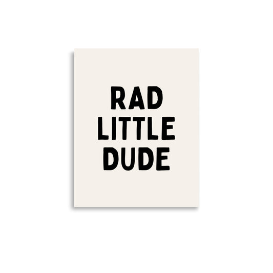 Rad Little Dude Art Print