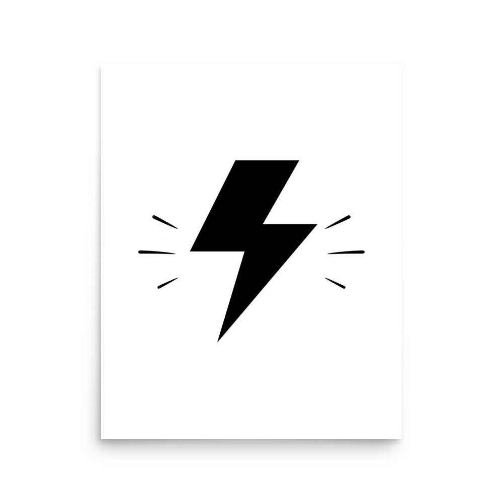 lightning bolt poster