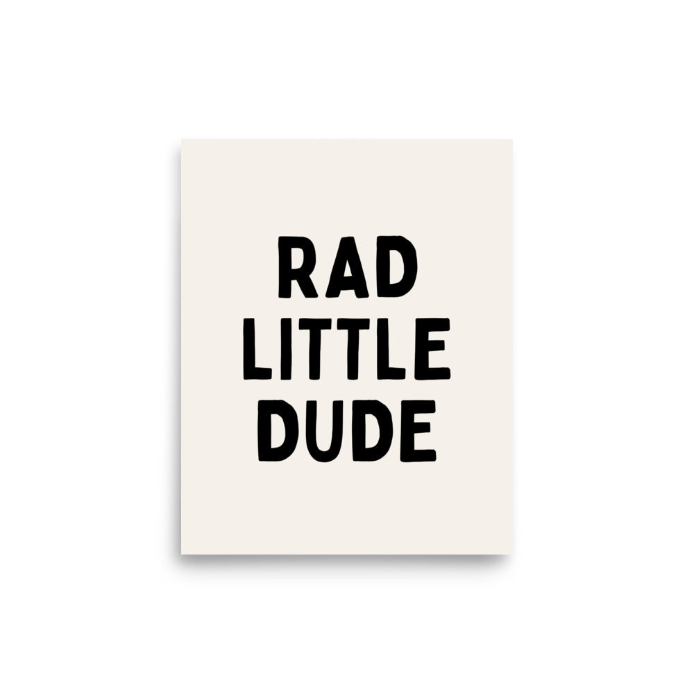 Rad Little Dude Art Print