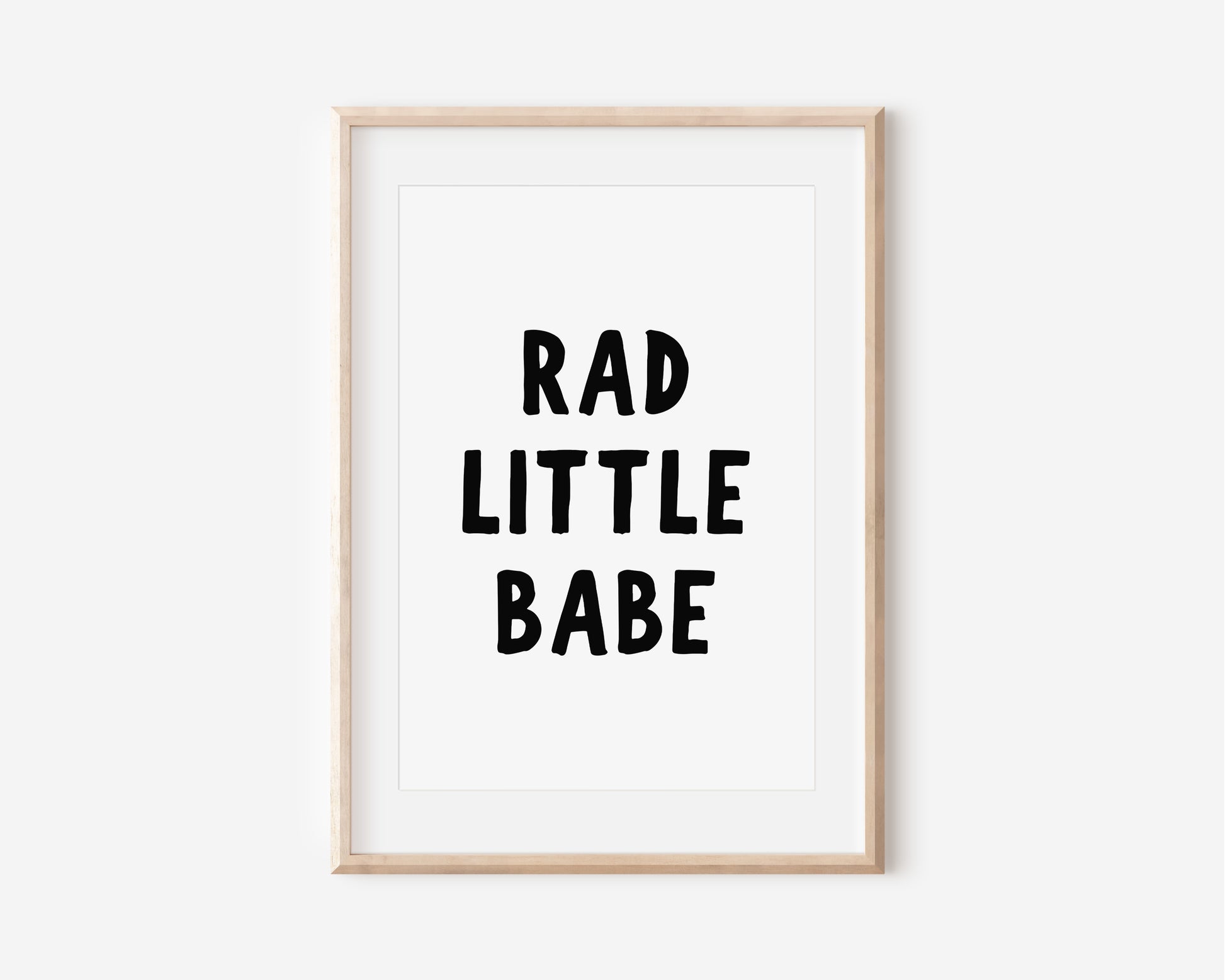 rad little babe baby girl nursery decor
